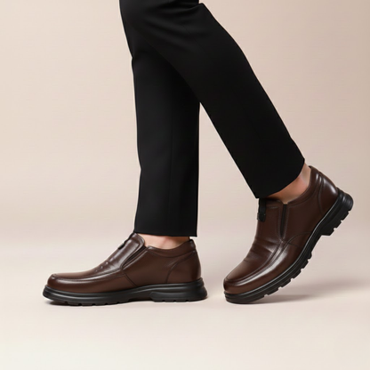 Zapato de Cuero Premium con Interior Térmico para Hombre