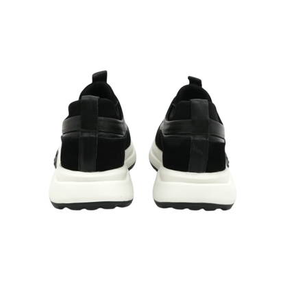 Sneakers de Piel Auténtica con Suela Elevada Para Hombre