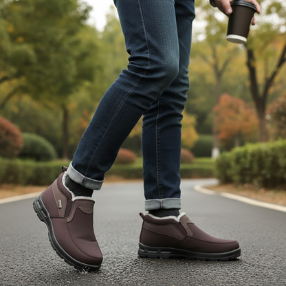 Zapatos de invierno impermeables y acolchados para hombre