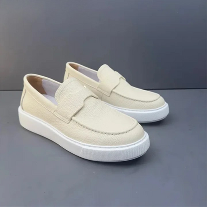 Mocasines informales ergonómicos de piel para hombre®