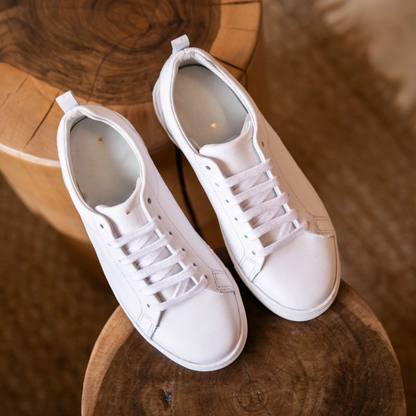 Zapatilla de  Cuero con Estilo Urbano para Mujer®