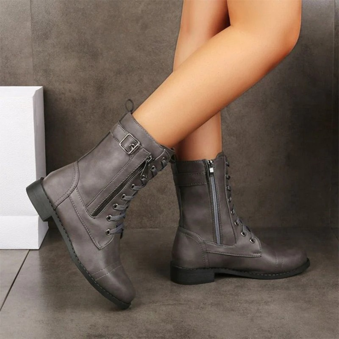 Botas de Estilo Clásico con Plataforma y Suela Robusta para Mujer