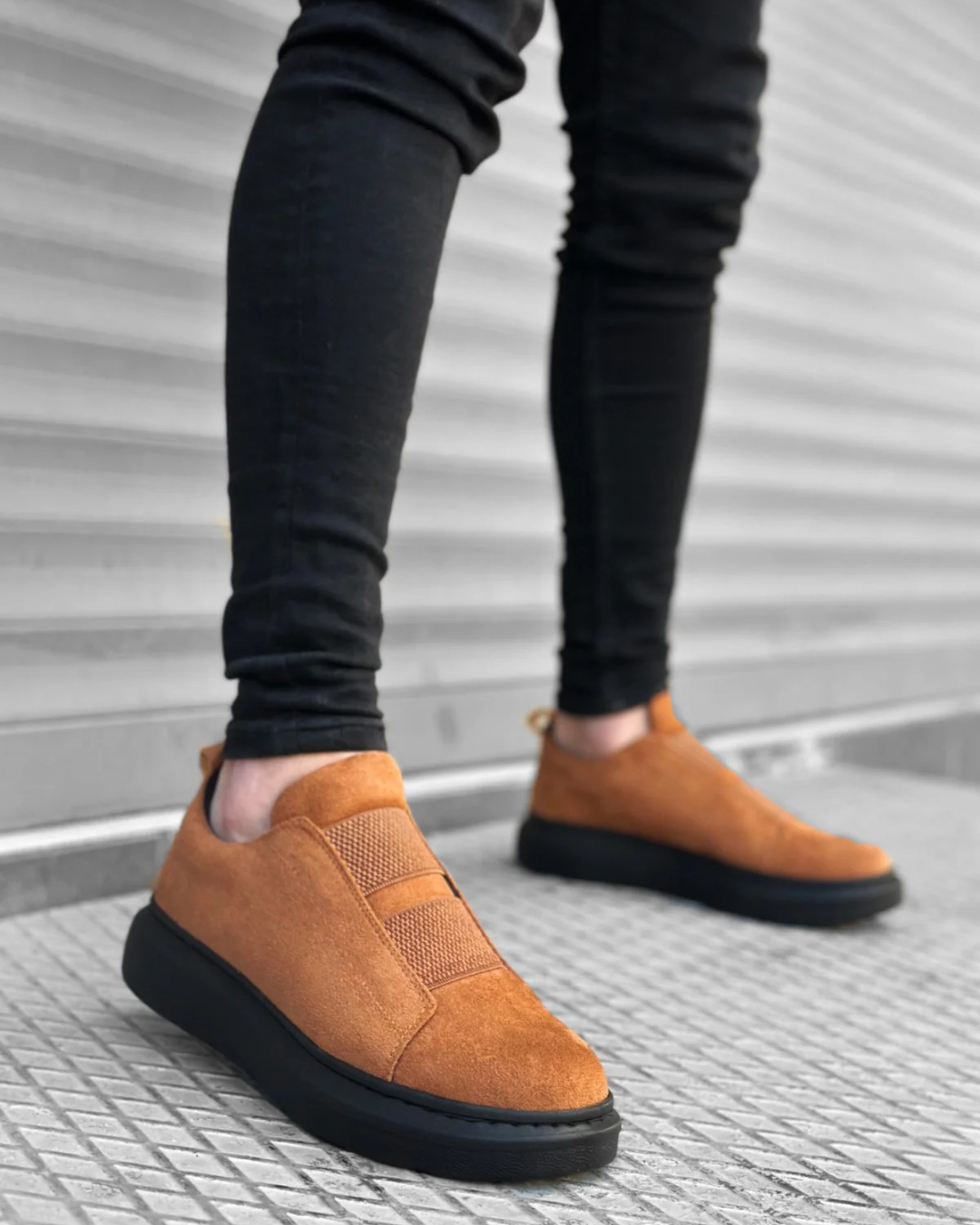 Zapatos con suela alta y piel gruesa para hombre®