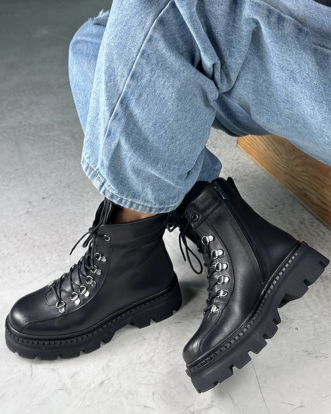 Botas con tacón alto y forro polar para mujer