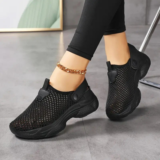 Zapatillas transpirables en malla para mujer