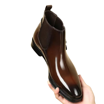 Botas Chelsea Hechas a Mano con Estilo Británico en Cuero y Mezclilla