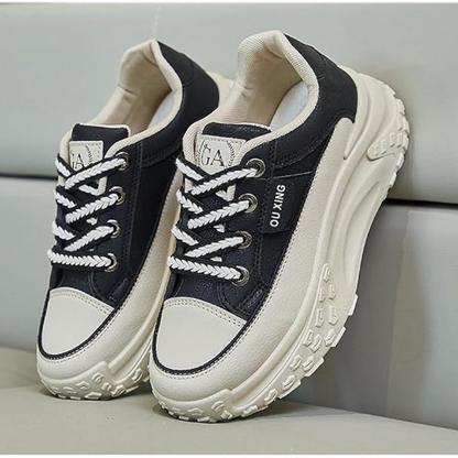 Zapatillas de plataforma de suela gruesa, un estilo urbano para mujer