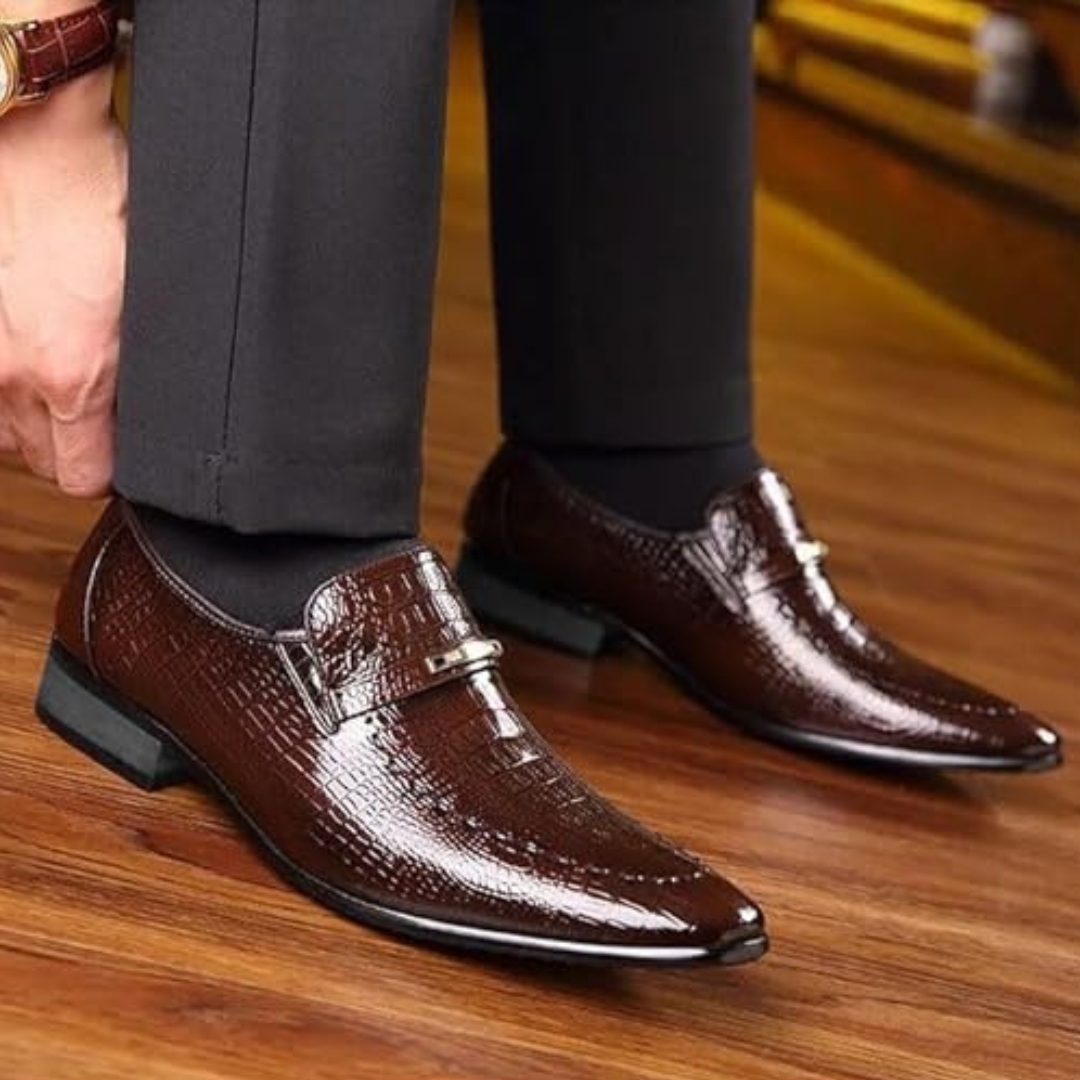 Cómodos y lujosos zapatos de cuero para hombre