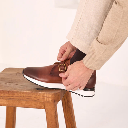 Zapato elegante con hebilla y diseño híbrido para hombre