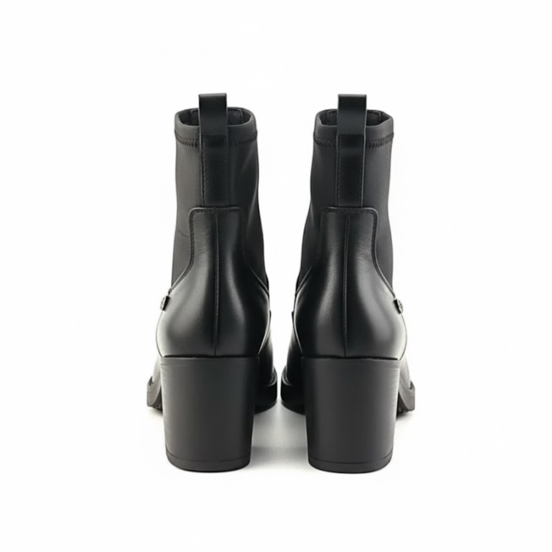 Botines de Piel Premium con Diseño Distintivo Para Mujer