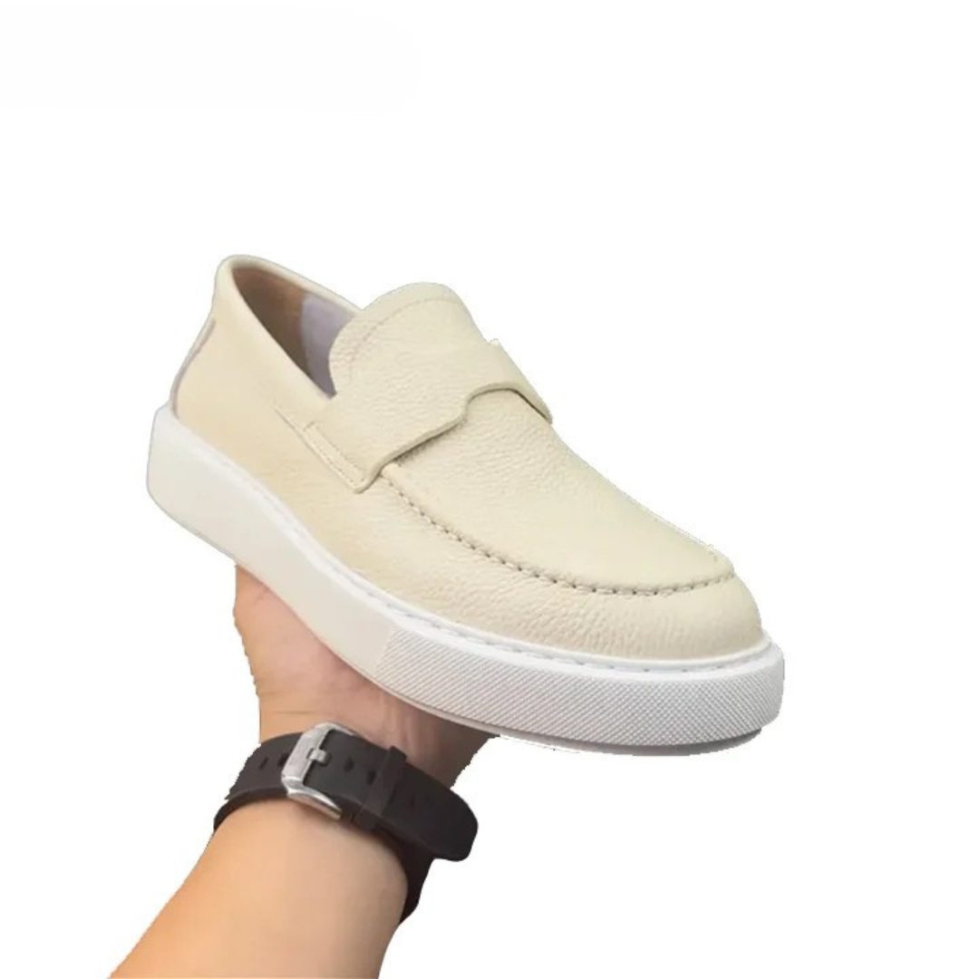 Mocasines informales ergonómicos de piel para hombre®