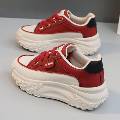 Zapatillas de plataforma de suela gruesa, un estilo urbano para mujer