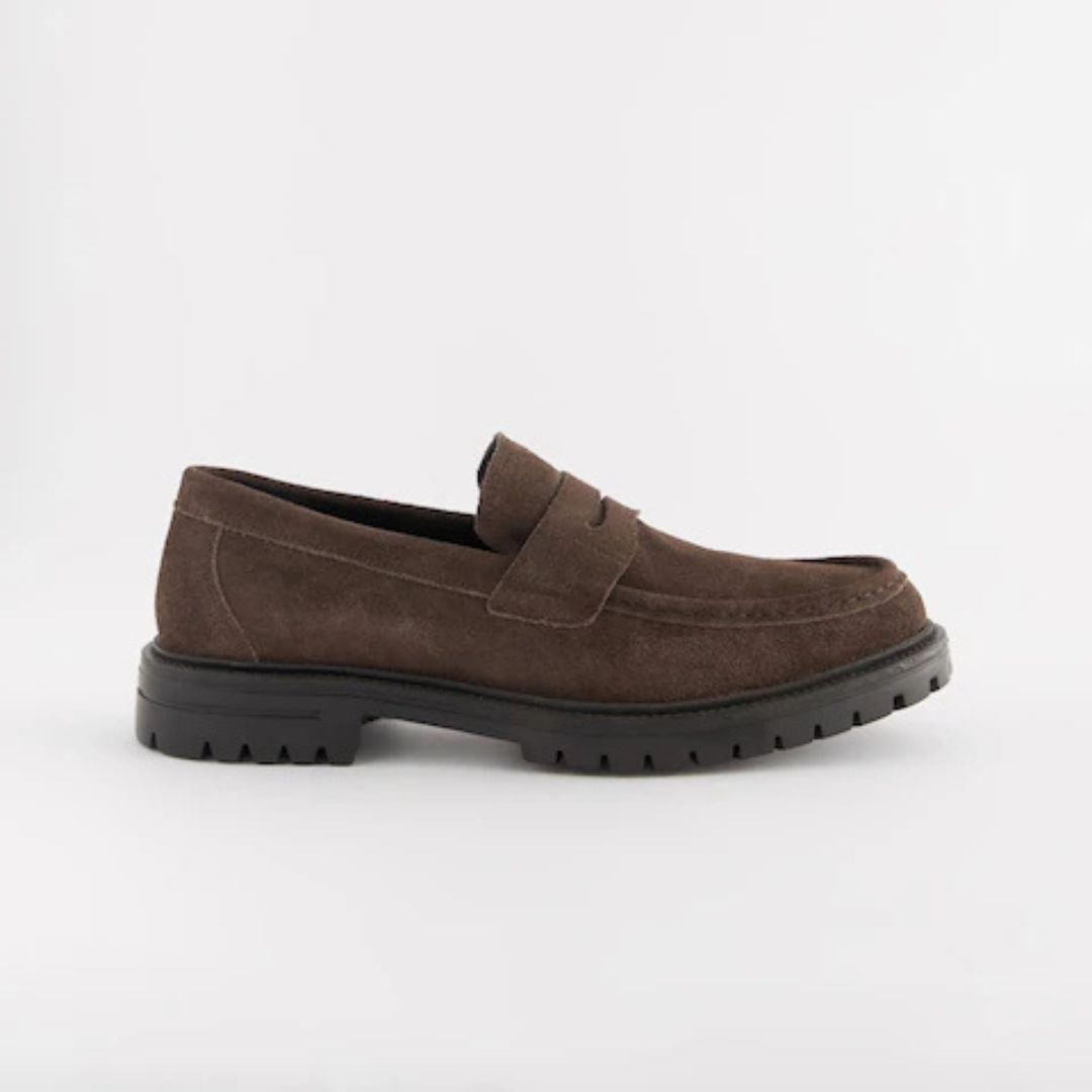 Elegante mocasines de ante para hombre