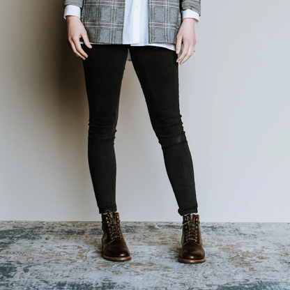 Botas de Cuero con Suelas Ergonómicas para Mujer