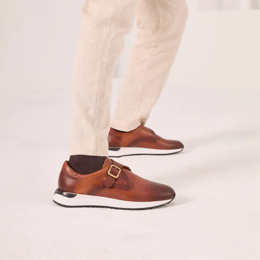 Zapato elegante con hebilla y diseño híbrido para hombre