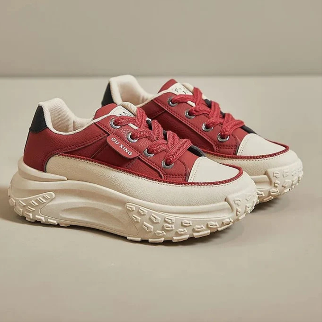 Zapatillas de plataforma de suela gruesa, un estilo urbano para mujer