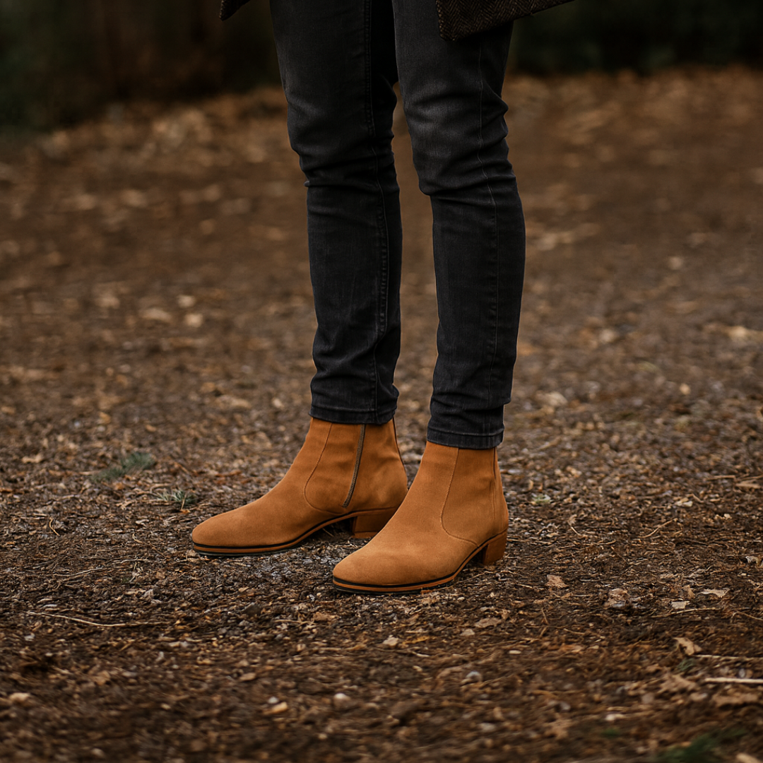 Botas Cortas en Ante de Hombre