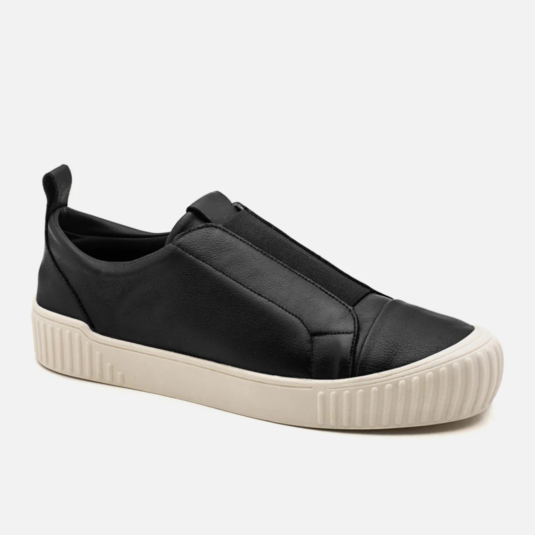 Zapatillas Sin Cordones de Cuero para Mujer