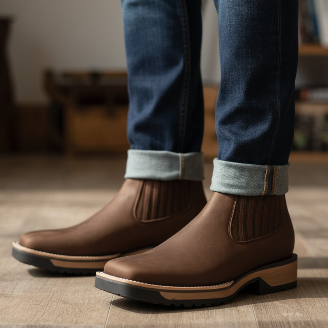 Botas Vaqueras de Cuero para Hombre®