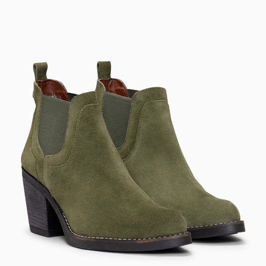 Botines de Tacón con Elástico Lateral®