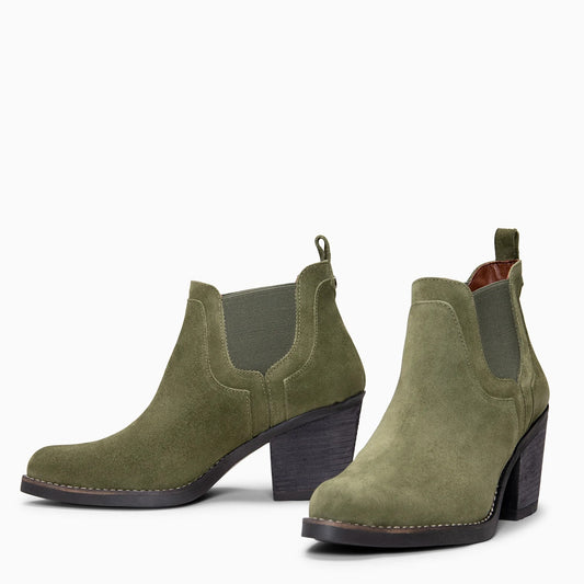 Botines de Tacón con Elástico Lateral®