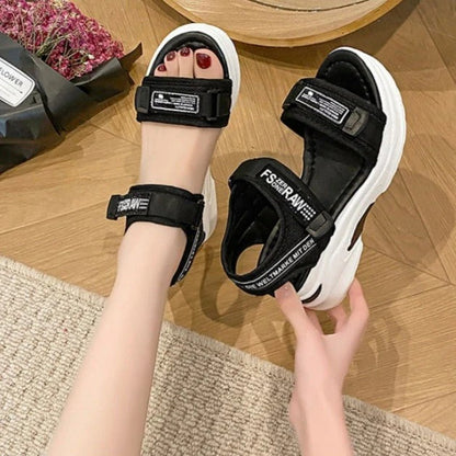 Sandalias ortopedicas de cuña para mujer